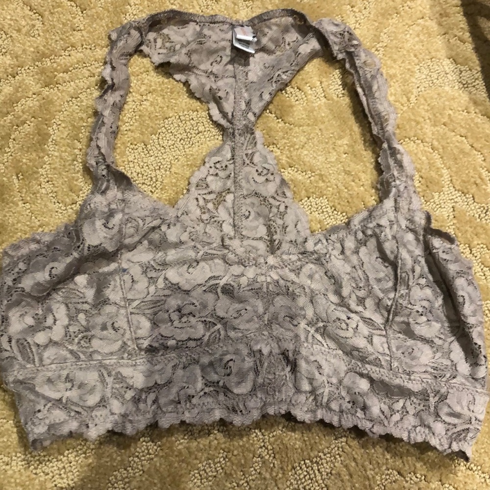 Wishlist taupe lace bralette